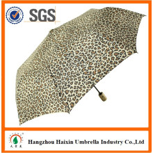 Diseño de leopardo Animal paraguas automático